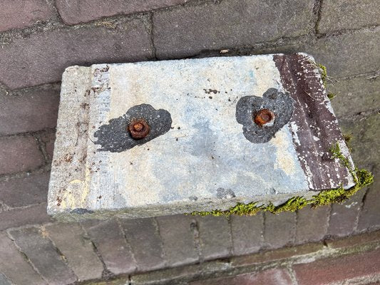 Cast Iron Boot Scraper on Bluestone, 1900s-WZZ-1766047