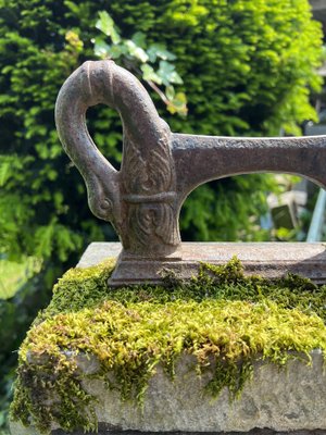 Cast Iron Boot Scraper on Bluestone, 1900s-WZZ-1766047