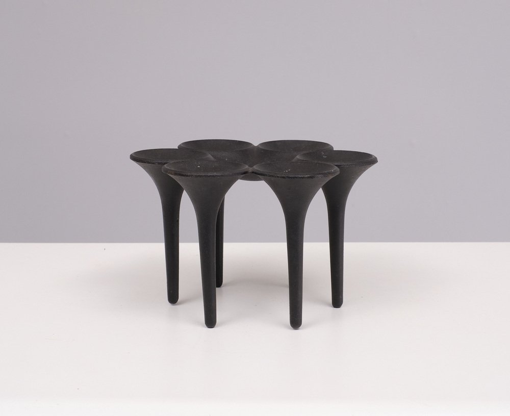 Cast Iron Candleholder from Holmgren Illums Bolighus, Denmark, 1968