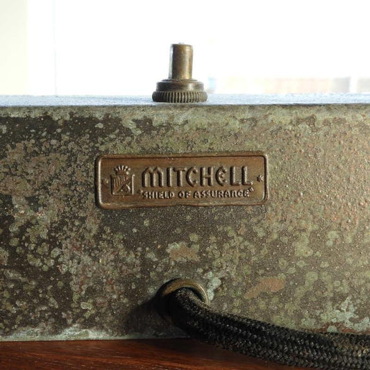 Cast Iron Industrial Bankers Fluorescent Desk Lamp from Mitchell