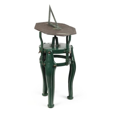 Cast Iron Table with Sundial Slate Engraved-NQ-722721