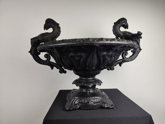 Cast Iron Vase with Griffins, 19th-Century-GKV-1336652