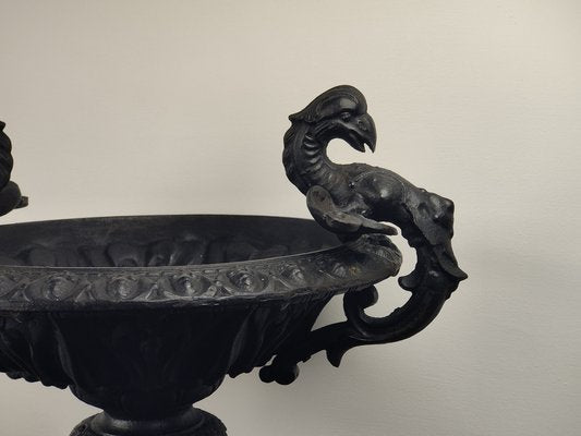 Cast Iron Vase with Griffins, 19th-Century-GKV-1336652