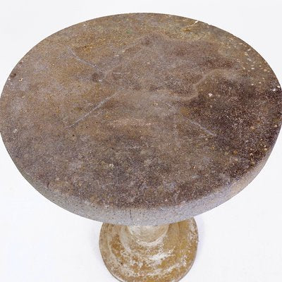 Cast Stone Round Top Pedestal Garden Table, 1958-NYF-2018878