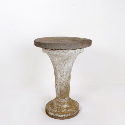 Cast Stone Round Top Pedestal Garden Table, 1958-NYF-2018878