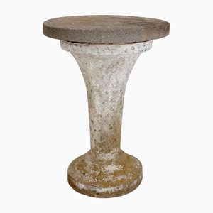 Cast Stone Round Top Pedestal Garden Table, 1958-NYF-2018878