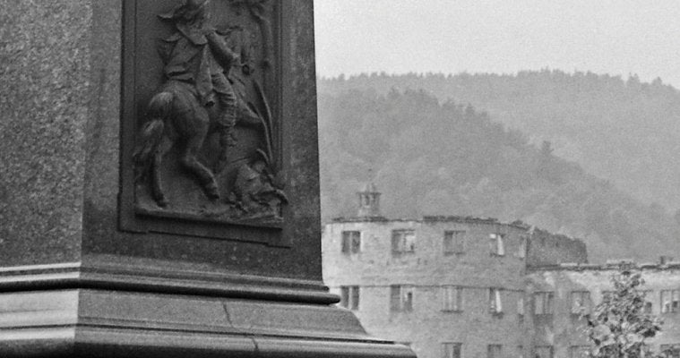 Castle from Scheffelterrasse Terrace, Heidelberg Germany 1938, Printed 2021-DYV-990645