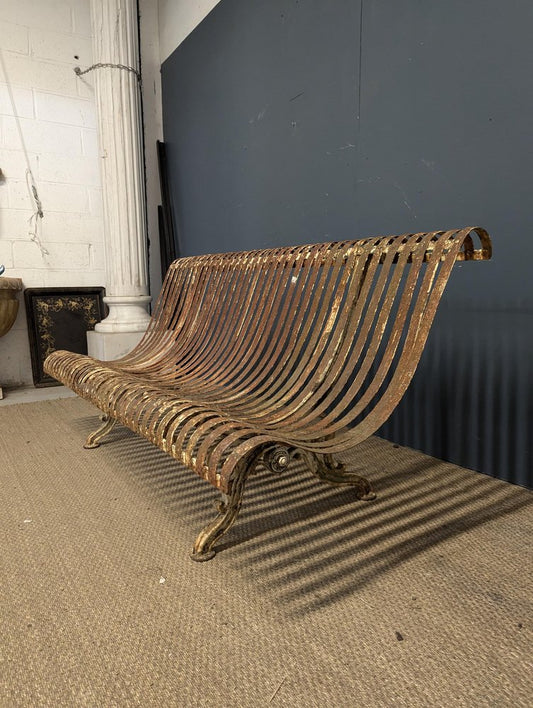 Castle Park Bench in Riveted and Cast Iron