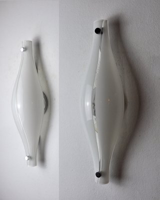 Cat Eye Wall Lights from Mazzega, Italy, 1960s, Set of 2-EJE-1373631