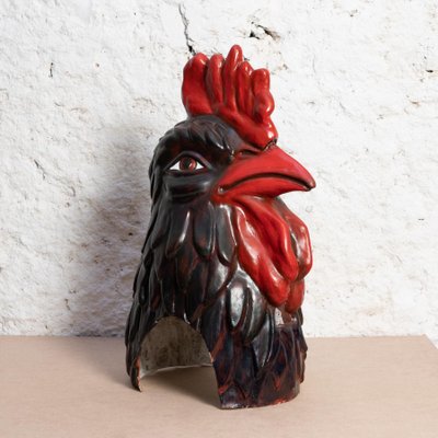 Catalan Folklore Paper Mache Rooster Head, 1980-WM-1166854