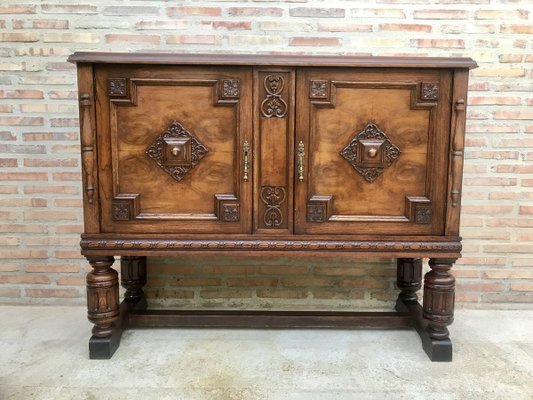 Catalan Spanish Buffet with Mirror Crest, 1800s-NOU-902718