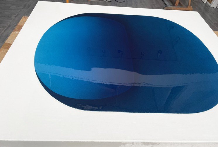 Catherine Ludeau, Blue Vega #34, 2023, Acrylic