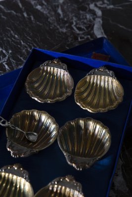 Caviar Holders in Silver-Plating by E. Stefani, 1970, Set of 7-RCE-1795770