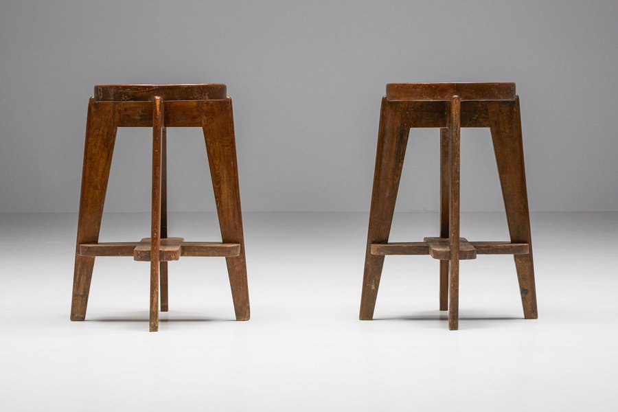 Cb Chandigarh Stool by Pierre Jeanneret