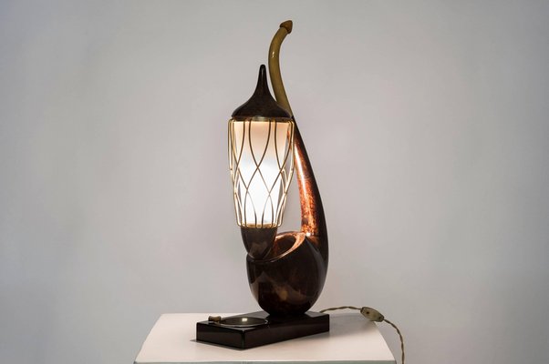 Ceci N'est Pas Une Pipe Table Lamp by Aldo Tura-NJJ-955138