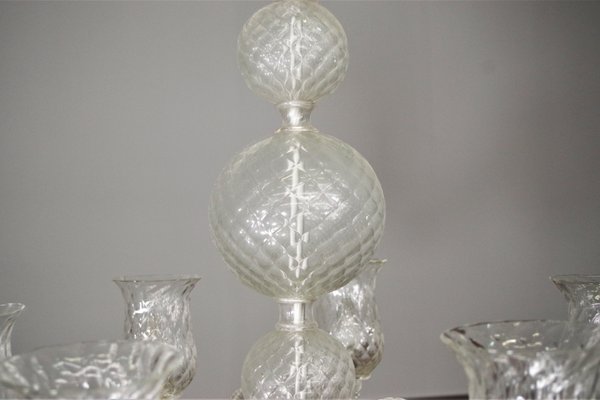 Ceiling Chandelier Venini in Murano Glass, 1950s-KNM-1186337