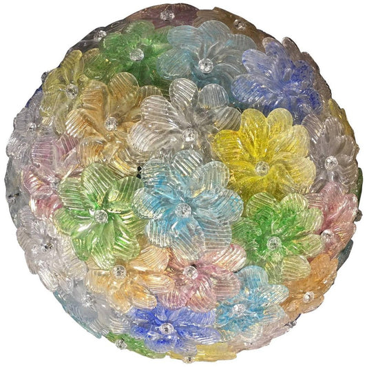 Ceiling Fixture by Barovier & Toso, Murano, 1950s