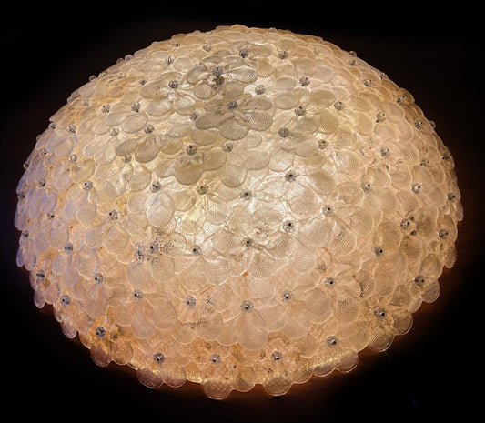 Ceiling Flower Lamp by Barovier & Toso, 1990s