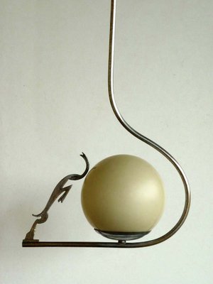 Ceiling Lamp by Karl Hagenauer, Austria, 1920s-KGD-1315379