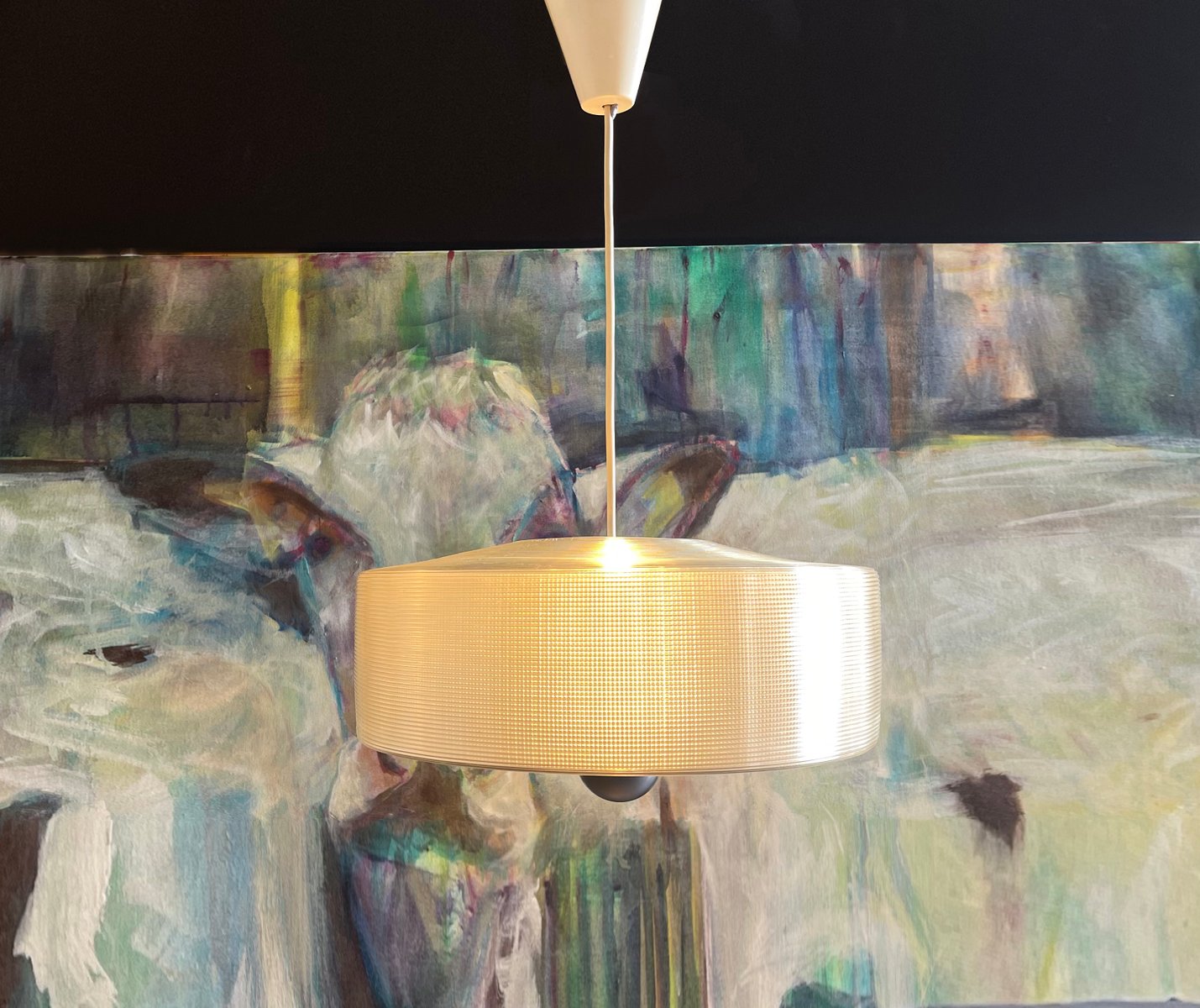 Ceiling Lamp by Yasha Heifetz for Rotaflex, 1960s