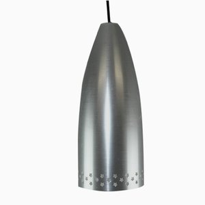 Ceiling Lamp in Aluminum with Star Perforation, 1960s-ZWH-1058773