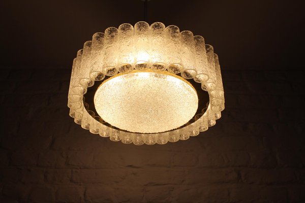 Ceiling Lamp in Blown Tubular Glass from Doria-OWS-982023