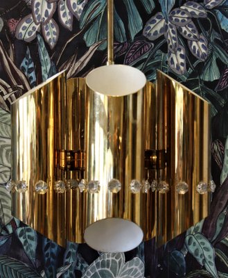 Ceiling Lamp in Brass, 1970s-BPJ-1382800