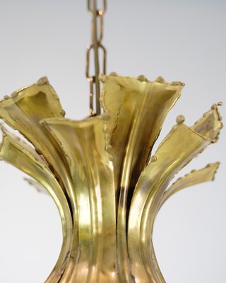 Ceiling Lamp in Brass attributed to Sven Aage Holm Sørensen, 1960s-UY-1813958