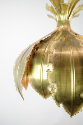 Ceiling Lamp in Brass attributed to Sven Aage Holm Sørensen, 1960s-UY-1813958