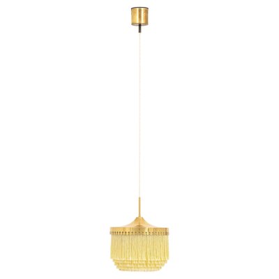 Ceiling Lamp in Brass, Silk Fringes attributed to Hans-Agne Jakobsson, 1965-SC-2035083