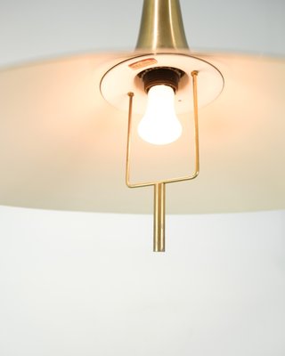 Ceiling Lamp in Brass with Counterweight Pendant attributed to Lyfa, 1960s-UY-1813960