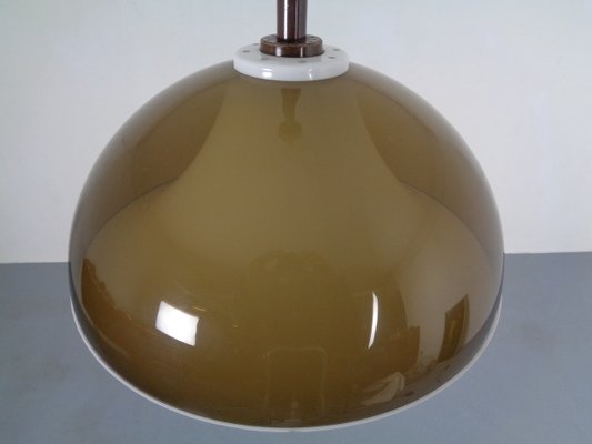 Ceiling Lamp in Brown & White Plastic from Stilux Milano, 1960s-RDW-843486