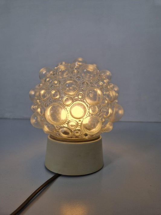 Ceiling Lamp in Bubble Glass by Helena Tynell for Glashütte, 1970s