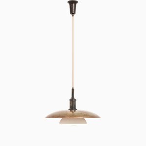 Ceiling Lamp in Copper and Glass attributed to Poul Henningsen, 1930s-SC-2035086