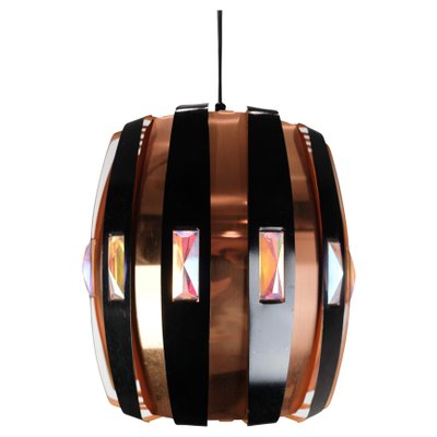 Ceiling Lamp in Copper by Verner Schou for Coronell Elektro, 1970s-UY-1813957