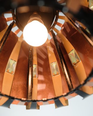 Ceiling Lamp in Copper by Verner Schou for Coronell Elektro, 1970s-UY-1813957