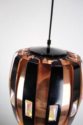 Ceiling Lamp in Copper by Verner Schou for Coronell Elektro, 1970s