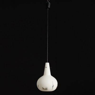 Ceiling Lamp in Glass, Italy, 1960s-VMM-1693703