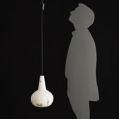 Ceiling Lamp in Glass, Italy, 1960s-VMM-1693703