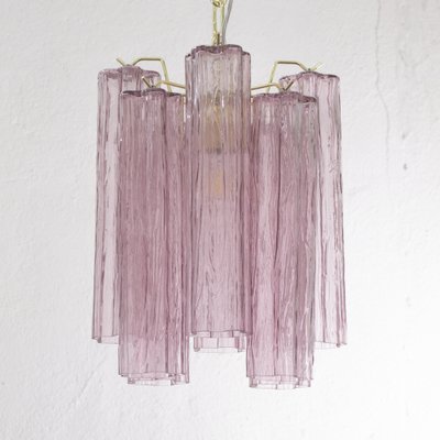 Ceiling Lamp in Glass Trunks Amethyst Color of Murano, 1990s-MPO-1722205