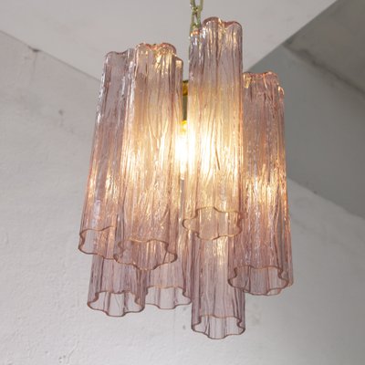 Ceiling Lamp in Glass Trunks Amethyst Color of Murano, 1990s-MPO-1722205