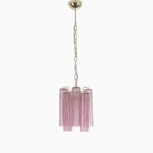 Ceiling Lamp in Glass Trunks Amethyst Color of Murano, 1990s-MPO-1722205