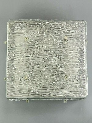 Ceiling Lamp in Ice Glass from Kalmar Franken, 1960s-EJL-1299665