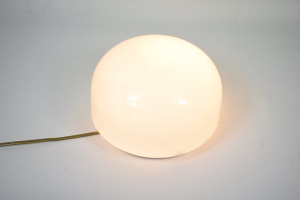 Ceiling Lamp in Milky Opal Glass, 1970s-NXX-2028217