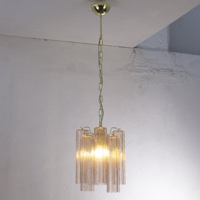 Ceiling Lamp in Murano Pink Glass Trunks, 1990s-MPO-1722207