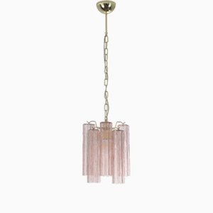 Ceiling Lamp in Murano Pink Glass Trunks, 1990s-MPO-1722207