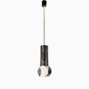 Ceiling Lamp in Steel and Acrylic Glass, Italy, 1970s-VCV-1194018