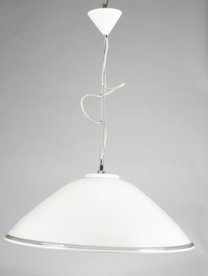 Ceiling Lamp in White Milk Glass, 1990s-RAQ-876486