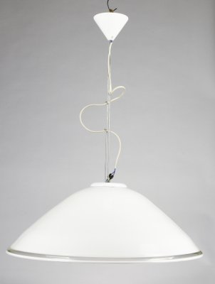 Ceiling Lamp in White Milk Glass, 1990s-RAQ-876486