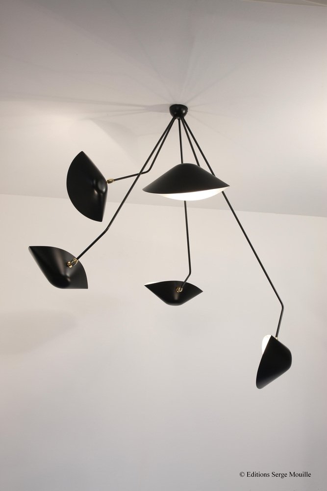 Ceiling Lamp Snail 85 by Serge Mouille